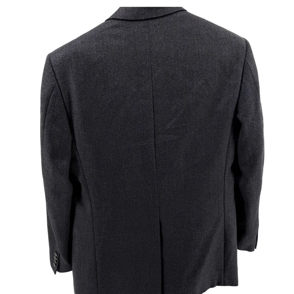Hickey Freeman Blazer 40R Madison Sport Coat Brown‎ LambsWool 2 Button *flaws*